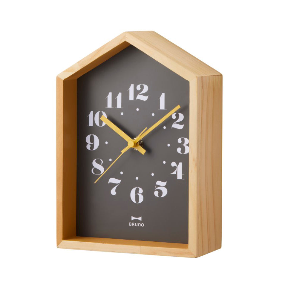 BRUNO 小屋座枱鐘 - 白色 BCW042-WH