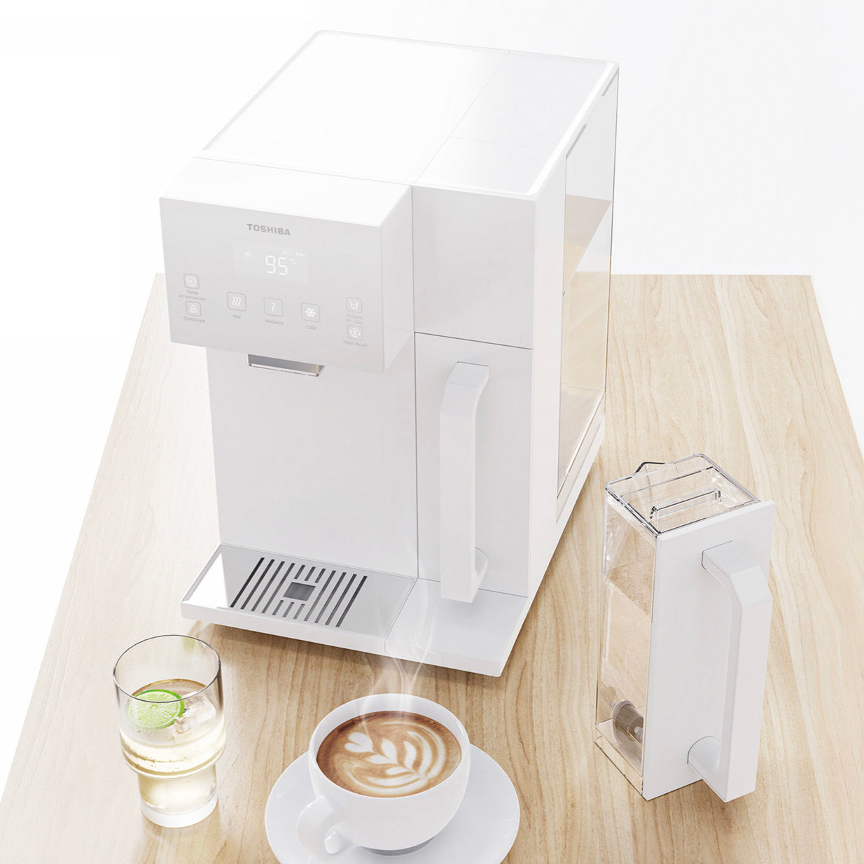 Toshiba RO Tabletop Water Purifier with Heating & Cooling Function|TWP-W2265THK(W)