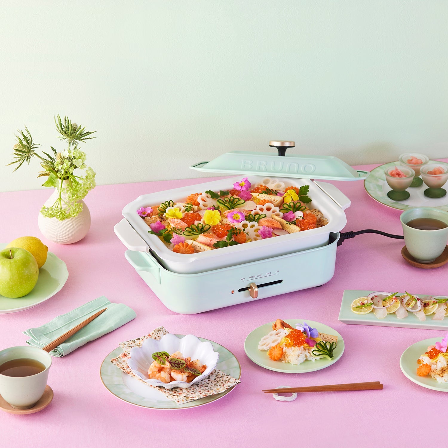 BRUNO Compact Hot Plate (Wakakusa Green)