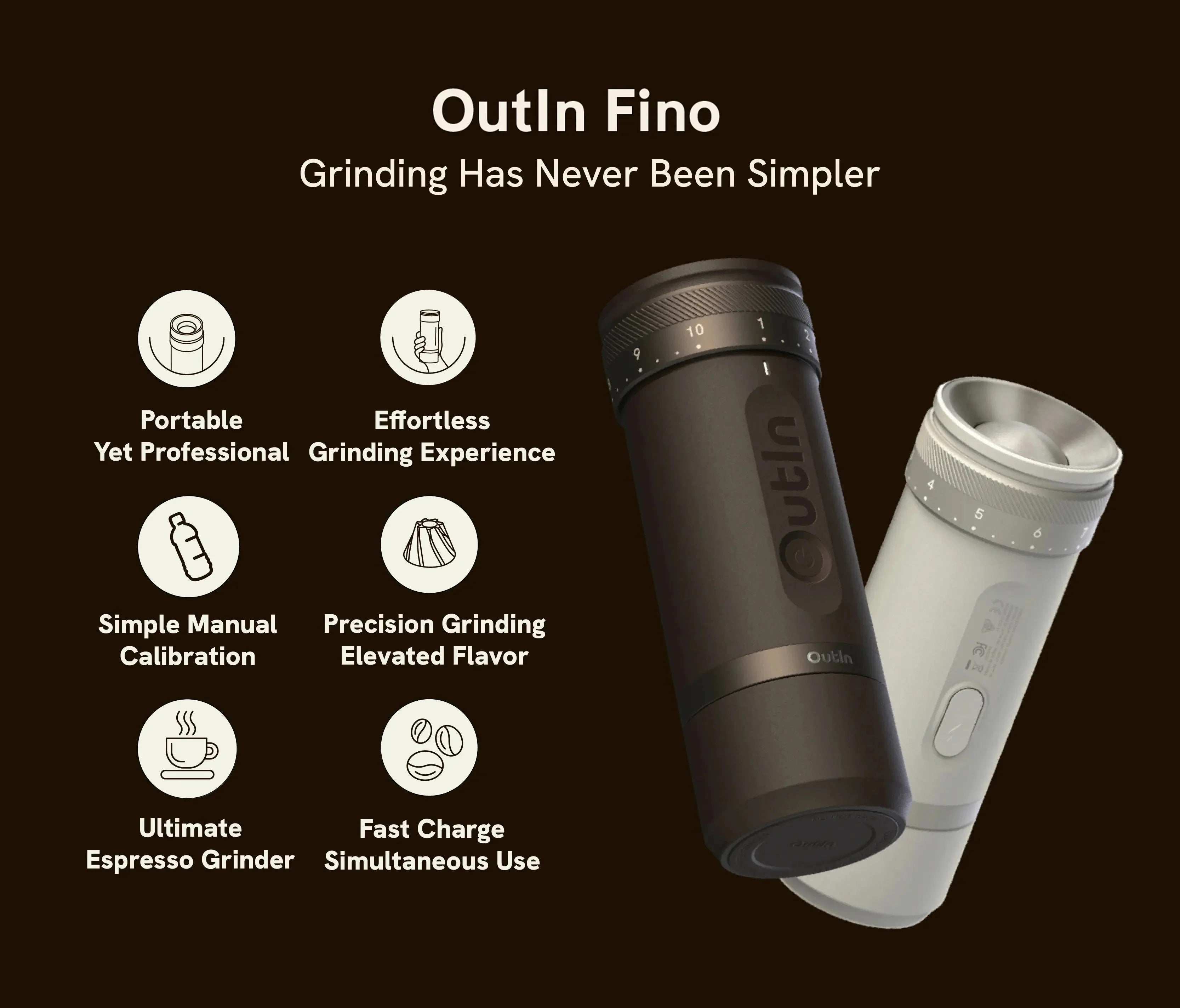 OutIn Fino 無線便攜磨豆機 | OTCG-01