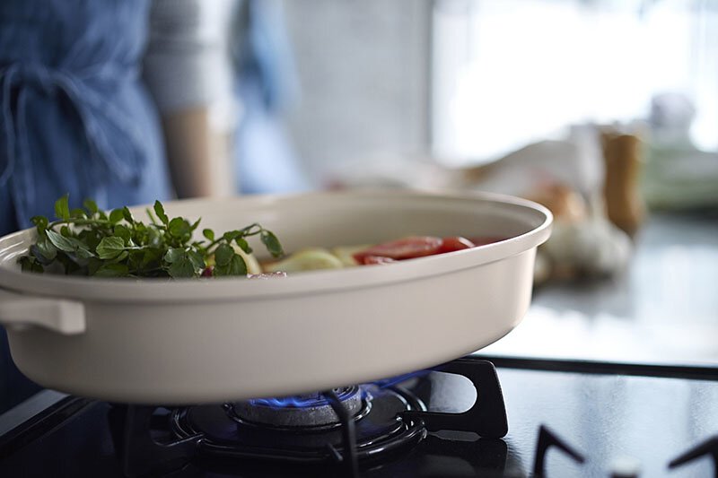 BRUNO 橢圓電熱鍋 Oval Hotplate - 藍灰色