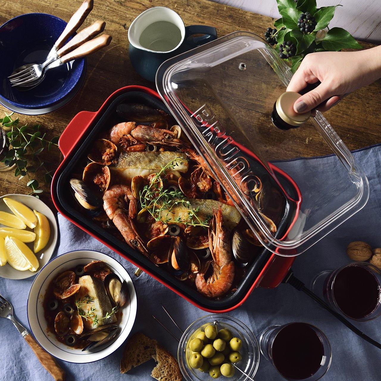 BRUNO 玻璃蓋連加長手柄 (多功能電熱鍋 / Compact Hot Plate 專用)