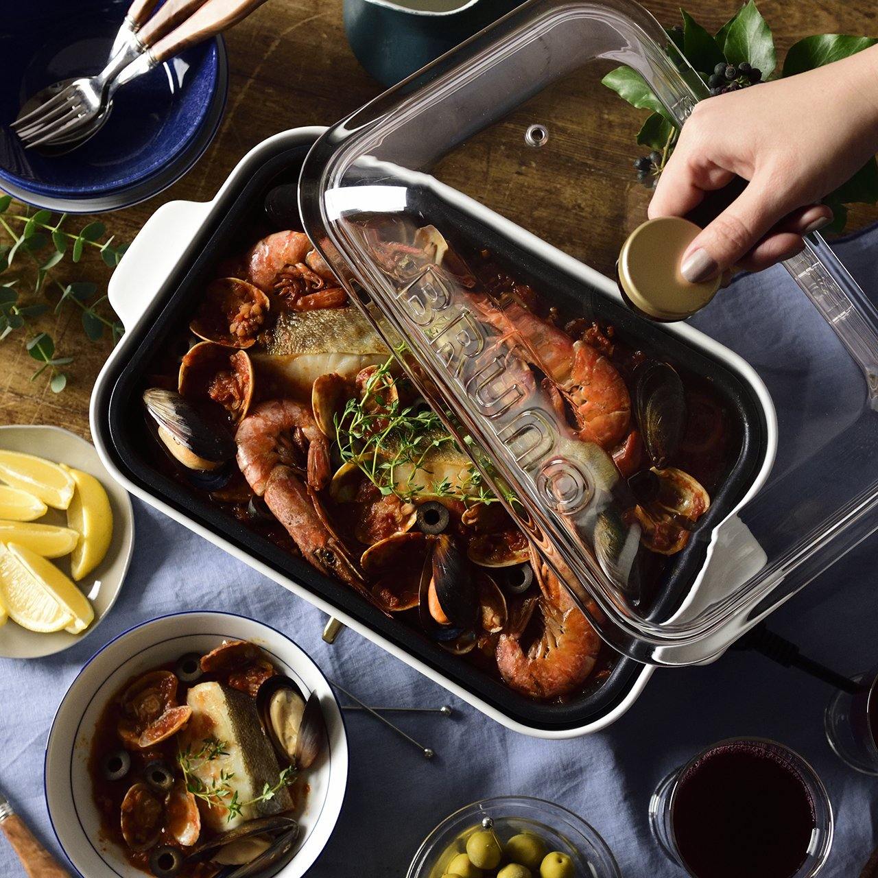 BRUNO 玻璃蓋連加長手柄 (多功能電熱鍋 / Compact Hot Plate 專用)