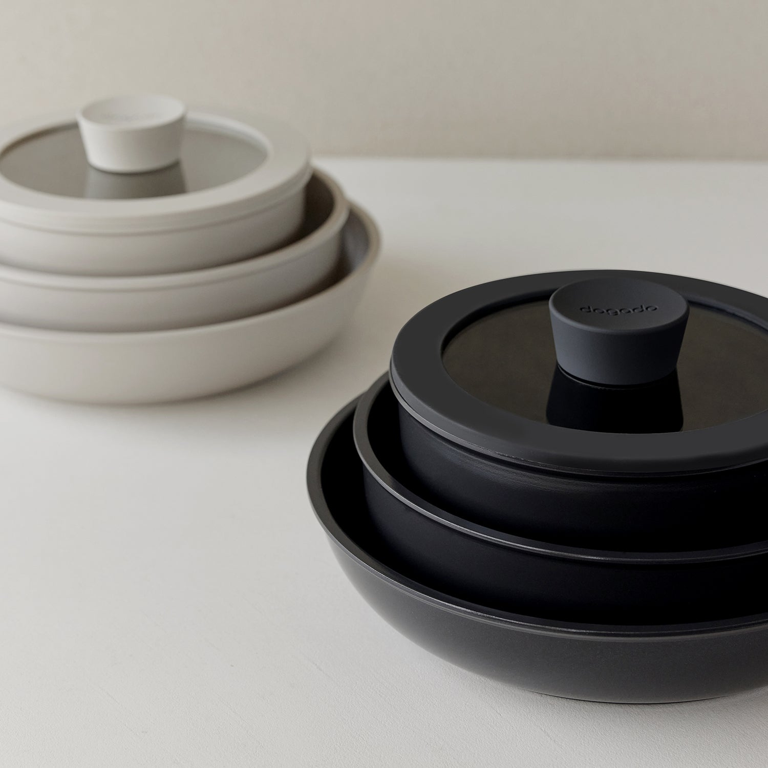 韓國 dogado 天然陶瓷鍋 6 件套裝 - 灰黑色 (JBAA-2120)