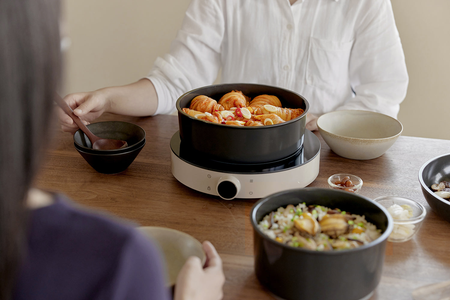 韓國 dogado 天然陶瓷鍋 6 件套裝 - 灰黑色 (JBAA-2120)