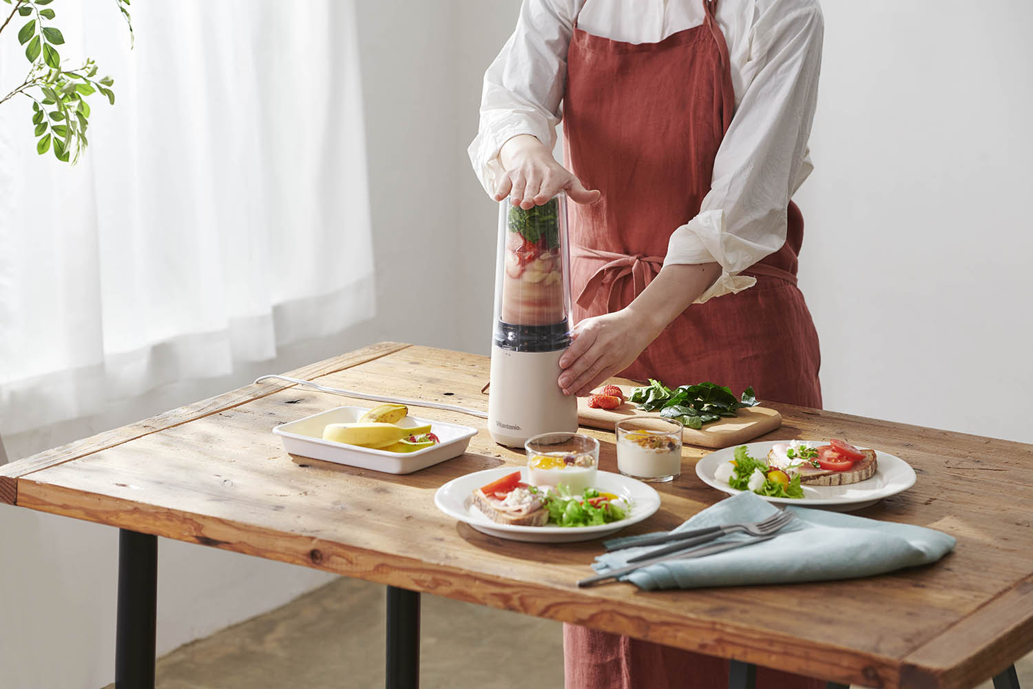 Vitantonio 靜音便攜攪拌機 - 淺藍色