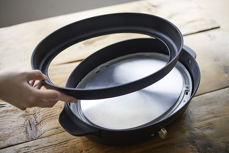 6烤盤套裝！BRUNO 多功能橢圓電熱鍋 Oval Hot Plate - 黑色