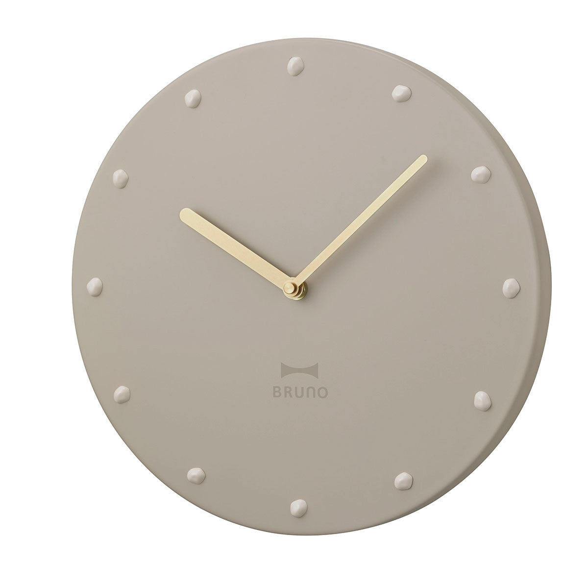 BRUNO Simple Metal Wall Clock - Greige
