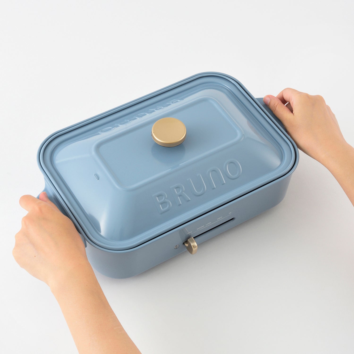 BRUNO Compact Hot Plate (Pottery Blue) (bundled with 5 plates)