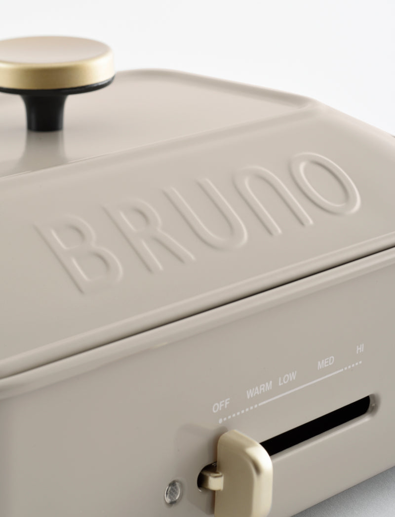 5烤盤套裝！BRUNO 多功能電熱鍋 Compact Hot Plate - 珍珠灰色 BOE021-ASGZ