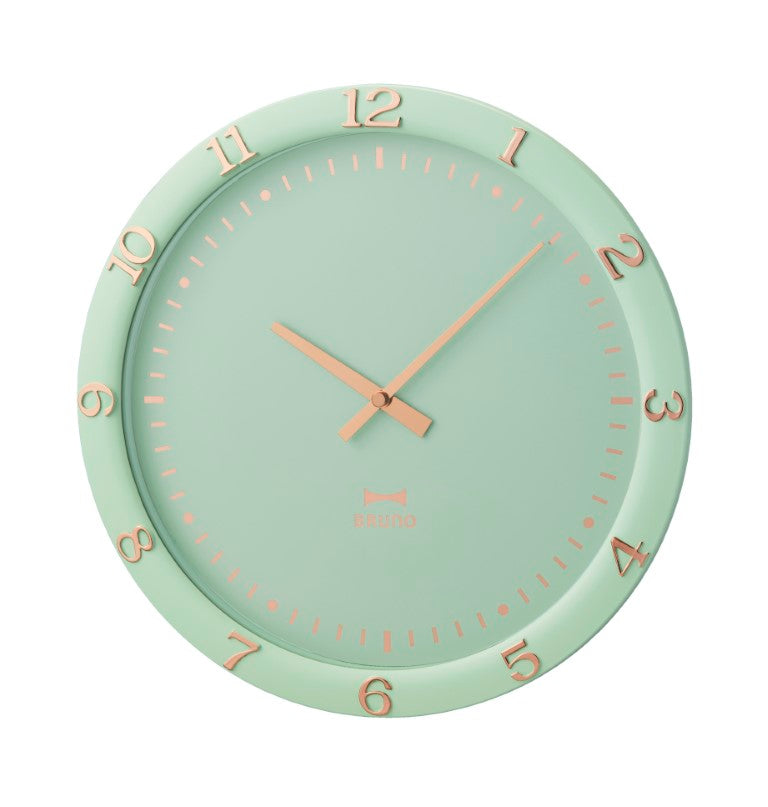 BRUNO Pastel Wall Clock - Blue Green BCW040-BGR