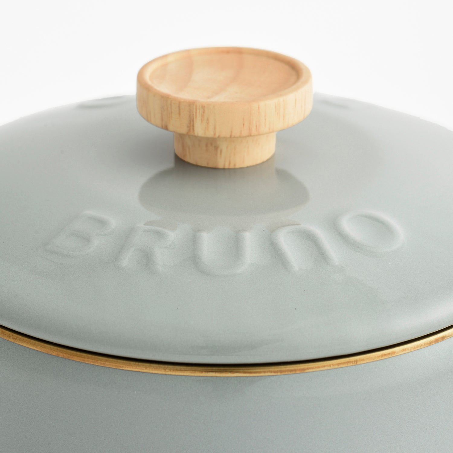 BRUNO 16cm 琺瑯單柄鍋 - 藍綠色