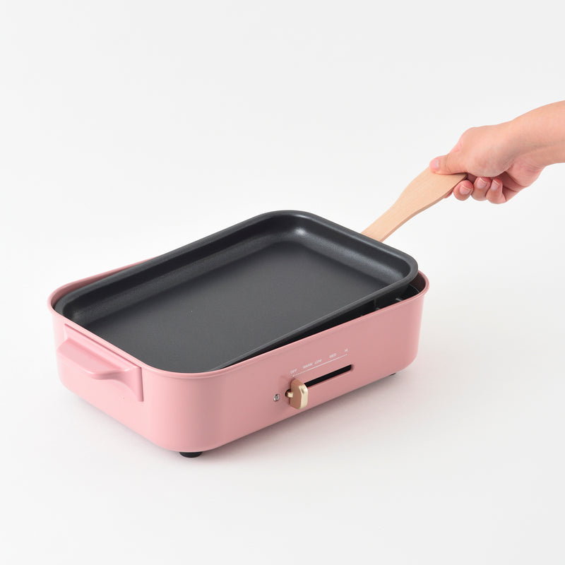 7烤盤套裝！BRUNO 多功能電熱鍋 Compact Hot Plate - 玫瑰粉色