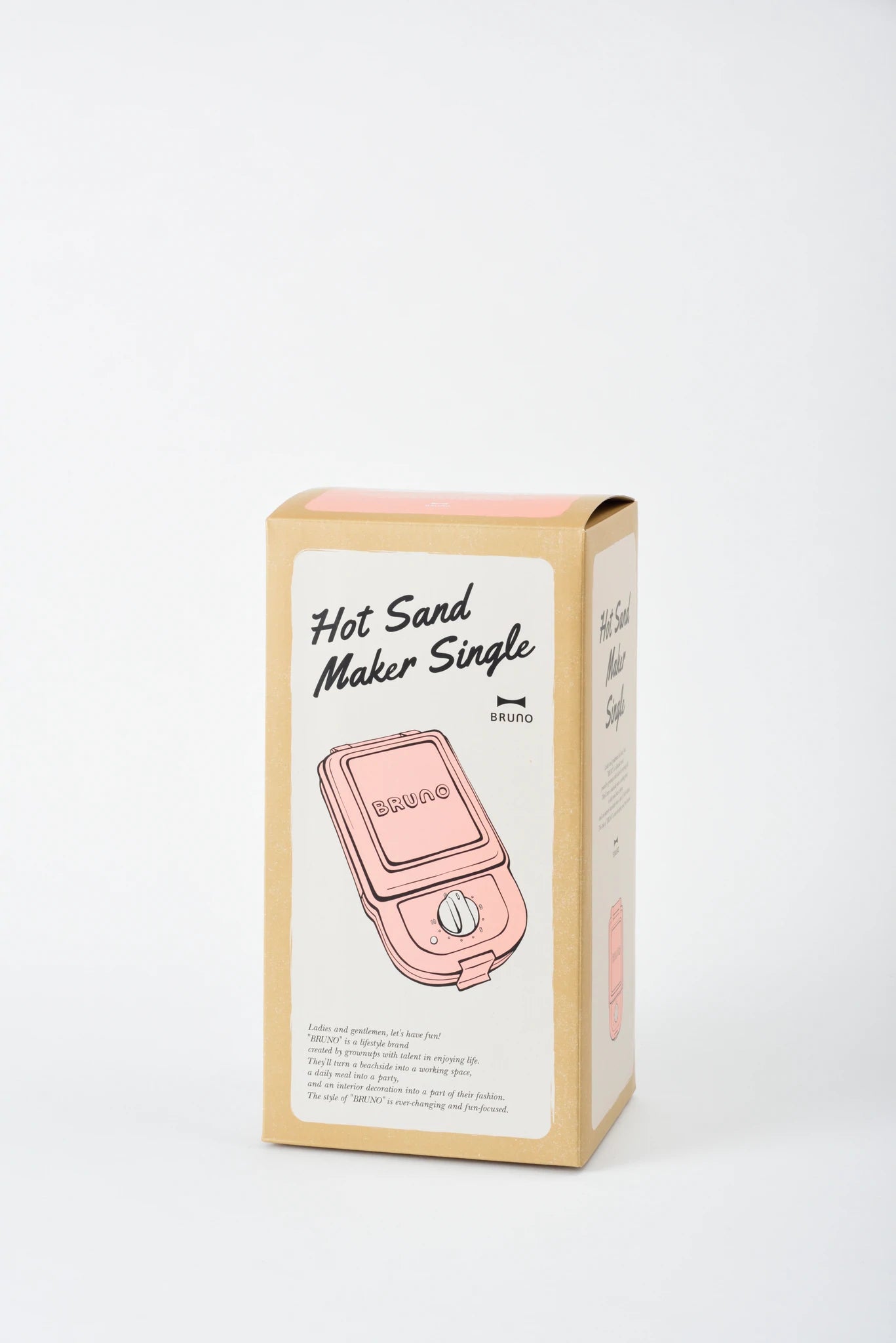 BRUNO Single Hot Sandwich Maker - Pale Pink